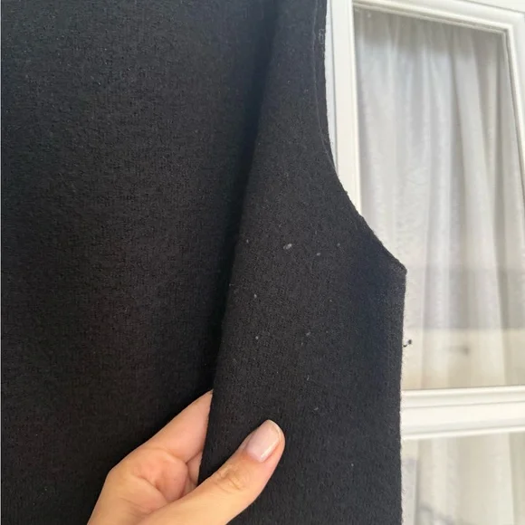 COS Black Boiled Wool Sleeveless Mini Dress - Picture 6 of 14